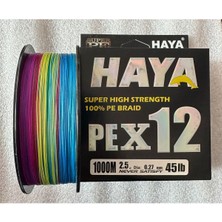 Fb Cup PEX12 12 Katlı Örgü Ip Misina - 1000 Metre 0.27MM 45LB Multicolor