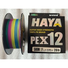 Fb Cup Haya PEX12 12 Kat %100 Pe Örgü Ip Misina 500 Metre Multicolor - 0.209MM 28LB (1.5 Numara)
