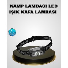 Arenes Ipx5 Su Geçirmez Şarjlı LED Kafa Feneri | Hareket Sensörlü, Ayarlanabilir 60° Far - Lisinya