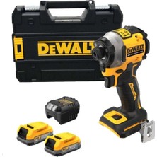 Dewalt DCF850E2T 18V 1.7 Ah Li-Ion Power Stack Kömürsüz Çift Akülü Darbeli Tornavida