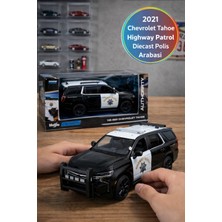 Toyfest Maisto 2021 Chevrolet Tahoe Highway Patrol Metal Gövdeli Açılır Kapılı Polis Arabası