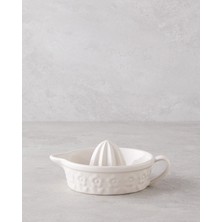 English Home Soft Bloom Stoneware Limon Sıkacağı 18 cm Krem