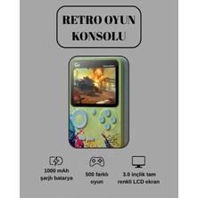 Arenes G5 Game Box Retro Mini Oyun Konsolu – 500 Dahili Oyun - Lisinya