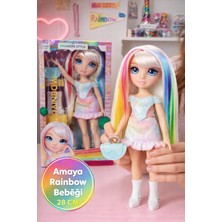 Toyfest Rainbow High Amaya My Fashion Style 28 cm Uzun Saçlı Aksesuarli Moda Bebek Oyun Seti Kiz