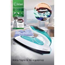 Allians Pratik 2'li Seyahat Buharlı Düzleştirici ve Kırışık Giderici Mavi