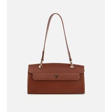 Hotiç Kadın Deri Taba Kilit Detaylı Omuz Çantası