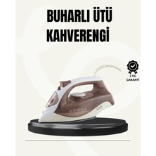 Allians 2200W Buharlı Ütü Seramik Taban 300 ml Dikey Ütüleme Klasik Kahverengi