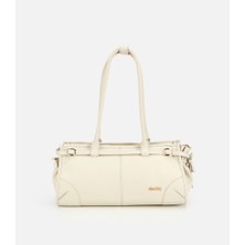 Hotiç 03CAH316670A400 KADIN Deri Beyaz Bowling Omuz Çantası