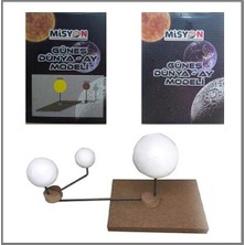 Misyon Güneş Dünya Ay Modeli - 3 Adet