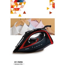 Allians 2400W Seramik Tabanlı 170G Buharlı Ütü, Kırmızı