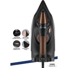 Allians 2200W Seramik Tabanlı Otomatik Kapanma Buharlı Ütü, Hafif ve Güçlü