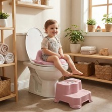 SHC4200 Pembe Kulplu Çocuk Klozet Adaptörü