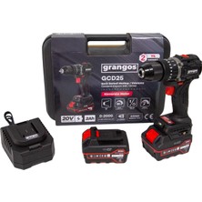 Grangos GCD25-F2 20V 5 Ah Çift Akülü Darbeli Matkap