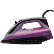 Arçelik Mor Buharlı Ütü, 2 Yıl Garantili, 220-240V, 50/60Hz, 0-1l