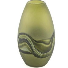 Mikasa Moor Yeşil Buzlu Degrade Cam Vazo 19X31CM