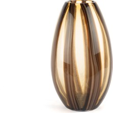 Mikasa Moor Amber Kahverengi Desenli Cam Vazo 33X18C