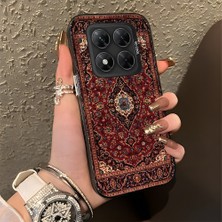 HONTINGA Poco X7 ile Uyumlu Kılıfı Silikon Kenar Sert Arka Düşüme Önleyici Basitlik Anti Düşme Kamera Korumali Retro Desen Telefon Kılıfı Kadın ve Erkek Için Uygundur K1-0616
