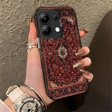 HONTINGA Xiaomi Redmi Note 13 4g ile Uyumlu Kılıfı Silikon Kenar Sert Arka Düşüme Önleyici Basitlik Anti Düşme Kamera Korumali Retro Desen Telefon Kılıfı Kadın ve Erkek Için Uygundur K1-0616