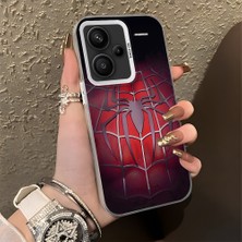 HONTINGA Xiaomi Redmi Note 13 Pro Plus 5g ile Uyumlu Kılıfı Silikon Kenar Sert Arka Düşüme Önleyici Basitlik Anti Düşme Kamera Korumali Spider Desen Telefon Kılıfı Kadın ve Erkek Için Uygundur K1-0618