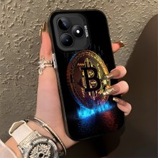 HONTINGA Realme C53 ile Uyumlu Kılıfı Silikon Kenar Sert Arka Düşüme Önleyici Basitlik Anti Düşme Kamera Korumali Para Desen Telefon Kılıfı Kadın ve Erkek Için Uygundur K1-0617