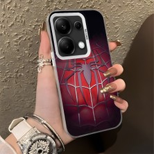 HONTINGA Xiaomi Redmi Note 13 Pro 4g ile Uyumlu Kılıfı Silikon Kenar Sert Arka Düşüme Önleyici Basitlik Anti Düşme Kamera Korumali Spider Desen Telefon Kılıfı Kadın ve Erkek Için Uygundur K1-0618