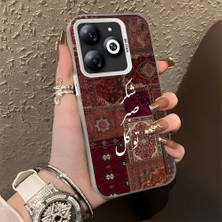 HONTINGA Infinix Smart 8 Pro ile Uyumlu Kılıfı Silikon Kenar Sert Arka Düşüme Önleyici Basitlik Anti Düşme Kamera Korumali Retro Desen Telefon Kılıfı Kadın ve Erkek Için Uygundur K1-0616