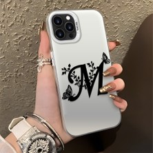 HONTINGA iPhone 16 Pro ile Uyumlu Kılıfı Silikon Kenar Sert Arka Düşüme Önleyici Basitlik Anti Düşme Kamera Korumali Basit Harf Sanatı Desen Telefon Kılıfı Kadın ve Erkek Için Uygundur K1-0620