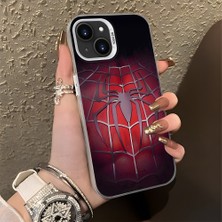 HONTINGA iPhone 15 Plus ile Uyumlu Kılıfı Silikon Kenar Sert Arka Düşüme Önleyici Basitlik Anti Düşme Kamera Korumali Spider Desen Telefon Kılıfı Kadın ve Erkek Için Uygundur K1-0618