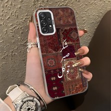 HONTINGA Samsung Galaxy A52 ile Uyumlu Kılıfı Silikon Kenar Sert Arka Düşüme Önleyici Basitlik Anti Düşme Kamera Korumali Retro Desen Telefon Kılıfı Kadın ve Erkek Için Uygundur K1-0616