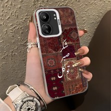 HONTINGA Poco C65 ile Uyumlu Kılıfı Silikon Kenar Sert Arka Düşüme Önleyici Basitlik Anti Düşme Kamera Korumali Retro Desen Telefon Kılıfı Kadın ve Erkek Için Uygundur K1-0616