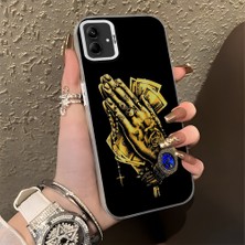 HONTINGA Samsung Galaxy A03 ile Uyumlu Kılıfı Silikon Kenar Sert Arka Düşüme Önleyici Basitlik Anti Düşme Kamera Korumali Para Desen Telefon Kılıfı Kadın ve Erkek Için Uygundur K1-0617