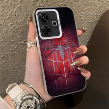 HONTINGA Xiaomi Redmi 13 4g ile Uyumlu Kılıfı Silikon Kenar Sert Arka Düşüme Önleyici Basitlik Anti Düşme Kamera Korumali Spider Desen Telefon Kılıfı Kadın ve Erkek Için Uygundur K1-0618