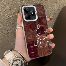 HONTINGA Realme C53 ile Uyumlu Kılıfı Silikon Kenar Sert Arka Düşüme Önleyici Basitlik Anti Düşme Kamera Korumali Retro Desen Telefon Kılıfı Kadın ve Erkek Için Uygundur K1-0616