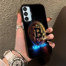 HONTINGA Samsung Galaxy M15 ile Uyumlu Kılıfı Silikon Kenar Sert Arka Düşüme Önleyici Basitlik Anti Düşme Kamera Korumali Para Desen Telefon Kılıfı Kadın ve Erkek Için Uygundur K1-0617