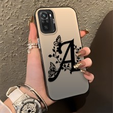HONTINGA Xiaomi Redmi Note 10 ile Uyumlu Kılıfı Silikon Kenar Sert Arka Düşüme Önleyici Basitlik Anti Düşme Kamera Korumali Basit Harf Sanatı Desen Telefon Kılıfı Kadın ve Erkek Için Uygundur K1-0620