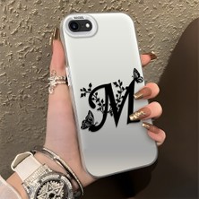 HONTINGA iPhone 7 ile Uyumlu Kılıfı Silikon Kenar Sert Arka Düşüme Önleyici Basitlik Anti Düşme Kamera Korumali Basit Harf Sanatı Desen Telefon Kılıfı Kadın ve Erkek Için Uygundur K1-0620