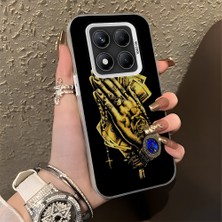 HONTINGA Xiaomi Redmi Note 14 Pro ile Uyumlu Kılıfı Silikon Kenar Sert Arka Düşüme Önleyici Basitlik Anti Düşme Kamera Korumali Para Desen Telefon Kılıfı Kadın ve Erkek Için Uygundur K1-0617