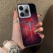 HONTINGA Tecno Spark 20 Pro ile Uyumlu Kılıfı Silikon Kenar Sert Arka Düşüme Önleyici Basitlik Anti Düşme Kamera Korumali Spider Desen Telefon Kılıfı Kadın ve Erkek Için Uygundur K1-0618