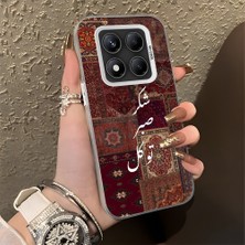 HONTINGA Xiaomi Redmi Note 14 Pro ile Uyumlu Kılıfı Silikon Kenar Sert Arka Düşüme Önleyici Basitlik Anti Düşme Kamera Korumali Retro Desen Telefon Kılıfı Kadın ve Erkek Için Uygundur K1-0616