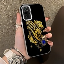 HONTINGA Xiaomi Redmi Note 10 Pro ile Uyumlu Kılıfı Silikon Kenar Sert Arka Düşüme Önleyici Basitlik Anti Düşme Kamera Korumali Para Desen Telefon Kılıfı Kadın ve Erkek Için Uygundur K1-0617