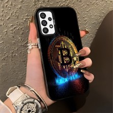 HONTINGA Samsung Galaxy A73 ile Uyumlu Kılıfı Silikon Kenar Sert Arka Düşüme Önleyici Basitlik Anti Düşme Kamera Korumali Para Desen Telefon Kılıfı Kadın ve Erkek Için Uygundur K1-0617