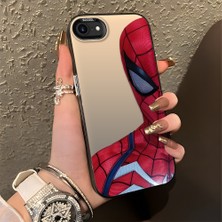 HONTINGA iPhone 8 ile Uyumlu Kılıfı Silikon Kenar Sert Arka Düşüme Önleyici Basitlik Anti Düşme Kamera Korumali Spider Desen Telefon Kılıfı Kadın ve Erkek Için Uygundur K1-0618