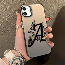 HONTINGA iPhone 12 Pro ile Uyumlu Kılıfı Silikon Kenar Sert Arka Düşüme Önleyici Basitlik Anti Düşme Kamera Korumali Basit Harf Sanatı Desen Telefon Kılıfı Kadın ve Erkek Için Uygundur K1-0620