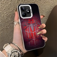 HONTINGA Realme Note 50 ile Uyumlu Kılıfı Silikon Kenar Sert Arka Düşüme Önleyici Basitlik Anti Düşme Kamera Korumali Spider Desen Telefon Kılıfı Kadın ve Erkek Için Uygundur K1-0618