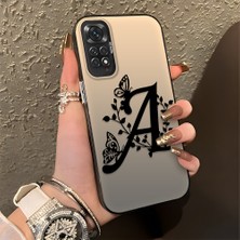 HONTINGA Xiaomi Redmi Note 11 ile Uyumlu Kılıfı Silikon Kenar Sert Arka Düşüme Önleyici Basitlik Anti Düşme Kamera Korumali Basit Harf Sanatı Desen Telefon Kılıfı Kadın ve Erkek Için Uygundur K1-0620