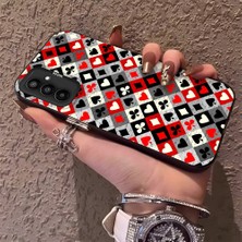 HONTINGA Samsung Galaxy M23 ile Uyumlu Kılıfı Silikon Kenar Sert Arka Düşüme Önleyici Basitlik Anti Düşme Kamera Korumali Poker Desen Telefon Kılıf Kadın ve Erkek Için Uygundur K1-0621
