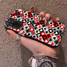 HONTINGA Xiaomi Redmi Note 10 Pro ile Uyumlu Kılıfı Silikon Kenar Sert Arka Düşüme Önleyici Basitlik Anti Düşme Kamera Korumali Poker Desen Telefon Kılıf Kadın ve Erkek Için Uygundur K1-0621