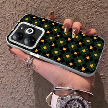 HONTINGA Tecno Spark 20 ile Uyumlu Kılıfı Silikon Kenar Sert Arka Düşüme Önleyici Basitlik Anti Düşme Kamera Korumali Poker Desen Telefon Kılıf Kadın ve Erkek Için Uygundur K1-0621