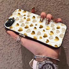 HONTINGA iPhone Se 2022 ile Uyumlu Kılıfı Silikon Kenar Sert Arka Düşüme Önleyici Basitlik Anti Düşme Kamera Korumali Kalp Desen Telefon Kılıf Kadın ve Erkek Için Uygundur K1-0622