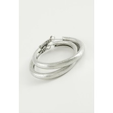 Nacario Simli Boru Halka Küpe 5,5 cm